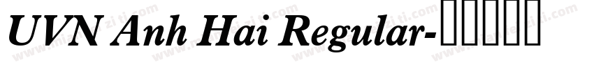UVN Anh Hai Regular字体转换